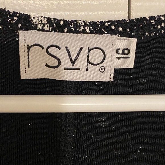 RSVP NWOT Women's Pullover Scoop Neck Sleeveless Megane Glitter Dress - Picture 3 of 5